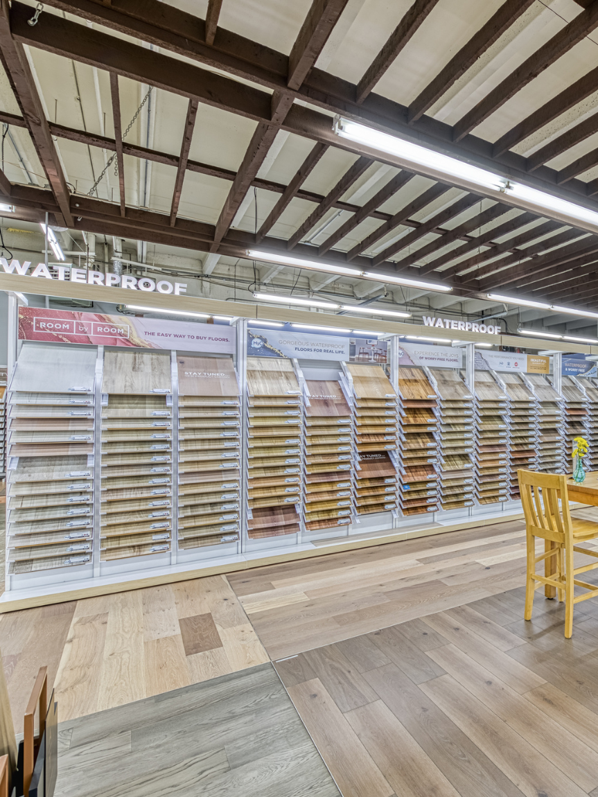 Dogs running down stairs 