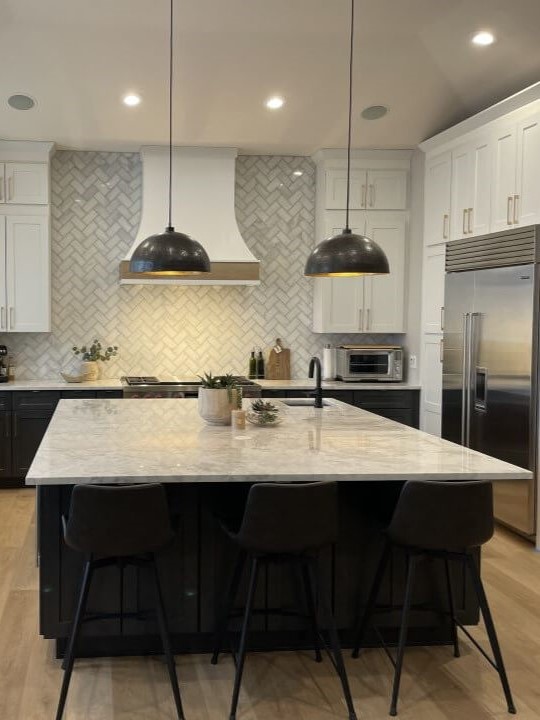 Installed tile flooring in home