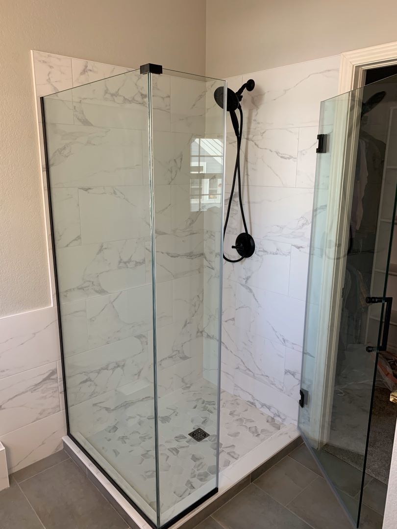 Custom shower installation 